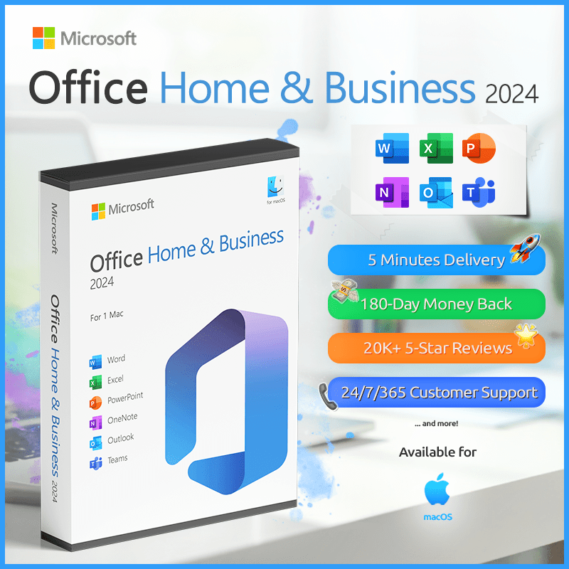 Microsoft Office 2024 Home & Business for Mac – Deskcodes